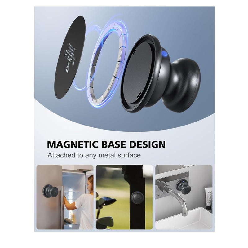 Barakah Mini Portable Wireless Bluetooth Speaker with Magnetic Base, Powerful Sound, Easy to Attach to Metal Surface, [Compatible with Magsafe, iPhone 15, 14, 13, 12 Pro/Max] for Home or Outdoor - Image 3