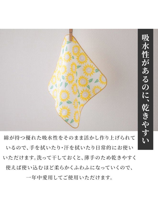 noren Japanese Cotton Towel Senshu (Osaka) Towel / Washcloth, Face Towel, Japanese Handkerchief / Made in Japan, 100%Cotton, Quick Drying, Absorbent, Ultra Soft, Thin (Washcloth, Apple) - Image 5