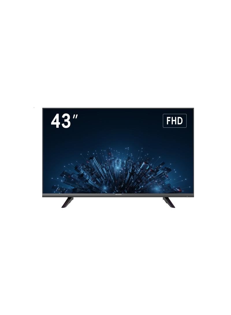 هيك فيجن شاشة تجارية VA 43" FHD 1920x1080 60Hz DS-D5043F3-1V0S، حواف رفيعة للغاية، تشغيل 24/7، HDMI و VGA، USB، مكبرات صوت مدمجة، ضوء أزرق منخفض، قابلة للتثبيت على VESA | DS-D5043F3-1V0S - Image 1