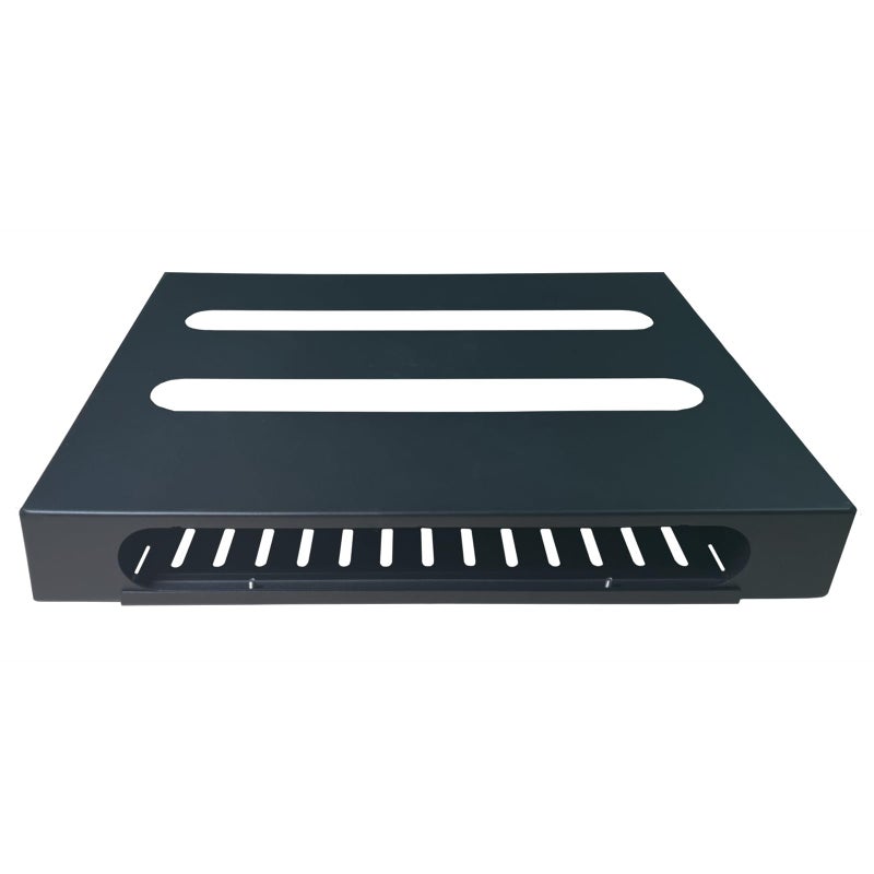 SOYAN 14" x 10.6" Guitar Pedal Board with Power Supply Tray, Carry Bag & Mounting Tapes Included (Black, SPB-14S) - Image 2