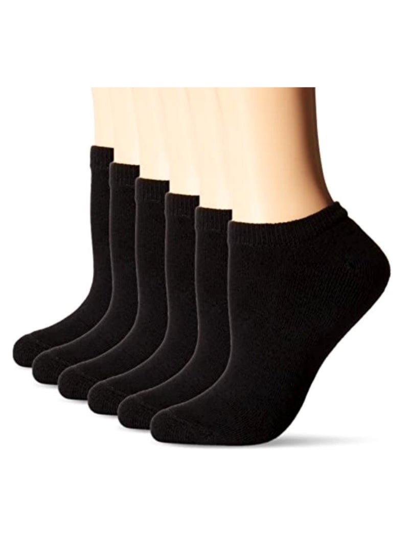 6 pairs of  socks, black color 