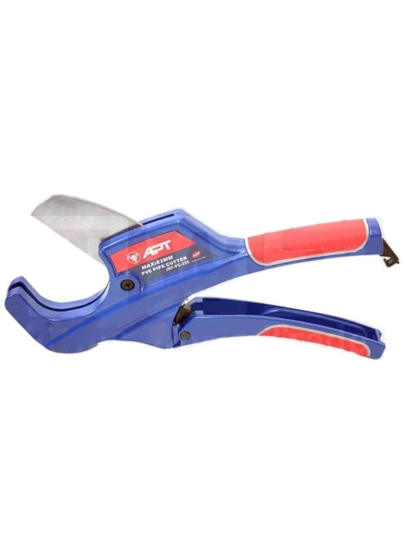 APT HT JRF-PC-225 Automatic Plastic Pipe Cutter with Ergo Handle, 42 mm Size, Blue