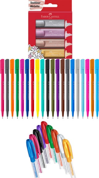 Faber Castell - Staedtler - Pensan 33 Color Highlighter Pen Set + Inn Paintable Pen Holder Gift - pzsku/Z4DD70C5A8274970C449CZ/45/_/1728046917/bb2ddf56-b76f-4aff-9b66-b6e409fd5079