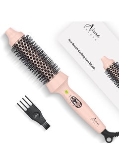 Aima Beauty Aima Beauty Thermal Brush 1335mm Volumizing Brush Makes Hair Silky Smooth Ionic Hot Brush Create Smooth  Shiny Loose Curls Fast Heating Dual Voltage 60Mins Auto Shut down Pink 
