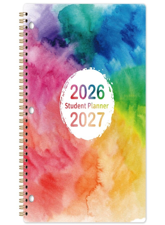 آرت فان مخطط الطالب 2026-2027 - مخطط دراسي 2026-2027، من يوليو 2026 إلى يونيو 2027، مقاس 8.5 × 11 بوصة، مخططات للعام الدراسي، مثقوبة بثلاثة ثقوب وملصقات - ملونة - Image 1