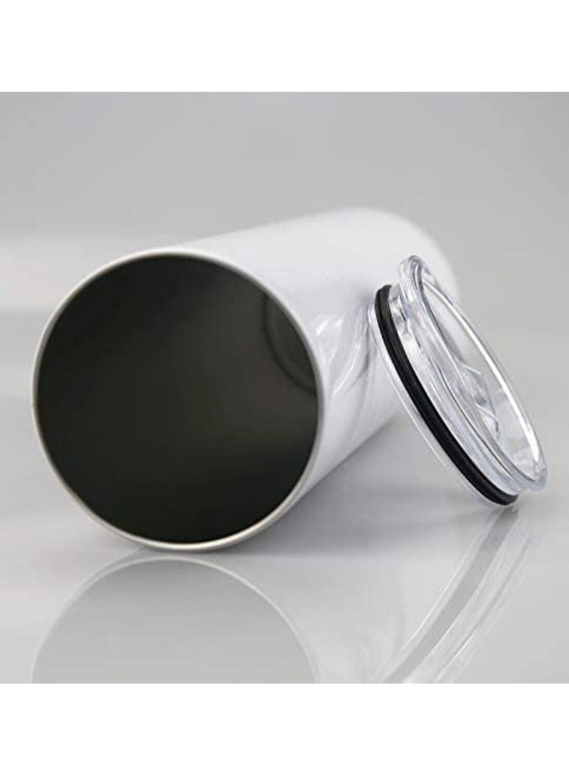 إم إي سي كوب بتصميم لاعب كرة القدم كريستيانو رونالدو CR7 مطبوع على كلا الجانبين كوب مياه للشرب مطبوع 17 أونصة باللون الأبيض - Image 4