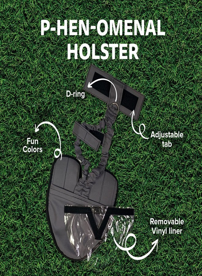 Holster Wrap-Around Duck Diaper with Removable Liner & Adjustable Tab - Pekin Duck Diapers for Pet Ducks, Bird Diaper, Duck Accessories - Durable, Secure Fit, Easy-to-Wear - Made in USA - Gray - Image 3