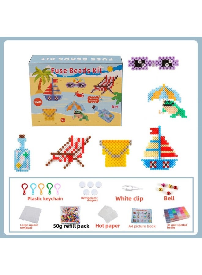 ألعاب ألغاز تعليمية للأطفال 24 لونًا قابلة للتخصيص DIY Pinduodo Suit البيع المباشر - اللون: Seaside Holiday - Image 1