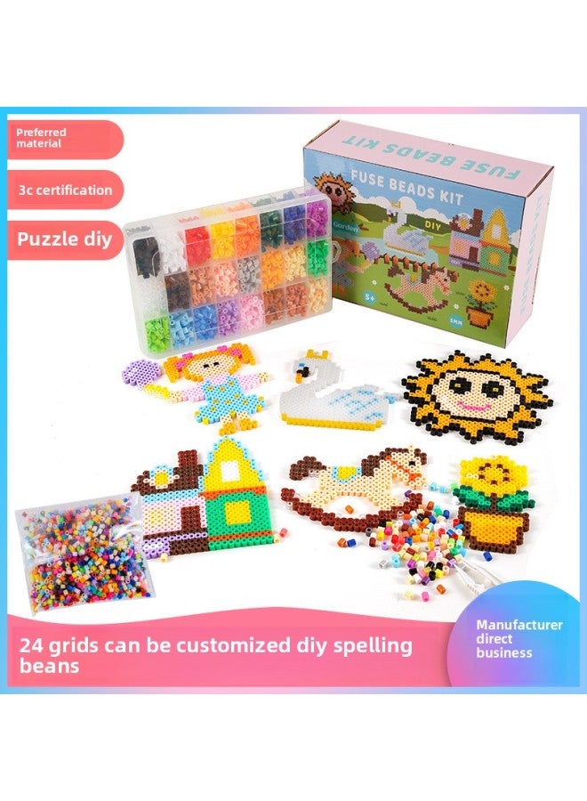 ألعاب ألغاز تعليمية للأطفال 24 لونًا قابلة للتخصيص DIY Pinduodo Suit البيع المباشر - اللون: Seaside Holiday - Image 2