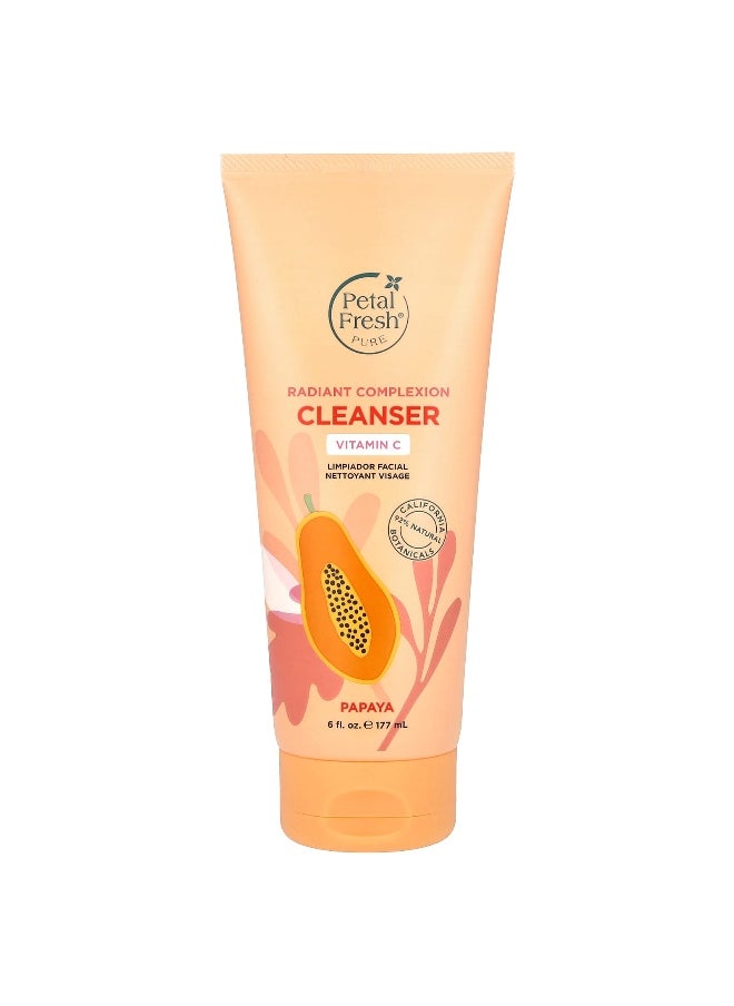 Petal fresh - Petal Fresh, Pure, Radiant Complexion Cleanser, Papaya, 6 fl oz (177 ml) - Image 1