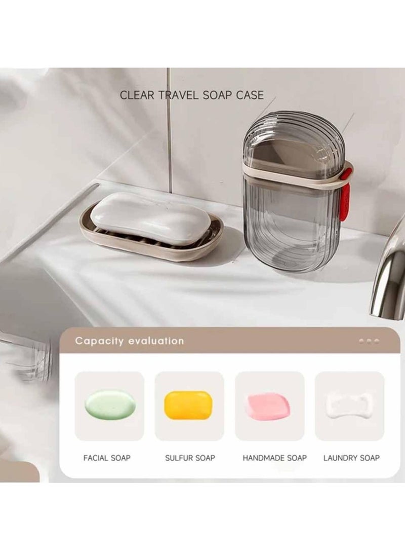 HW Travel Soap Case,Portable Soap Holder,Travel Soap Container with Lid,Portable Bar Soap Case,Travel Soap Dishes for Bar Soap,Soap Saver Holder for Shower Bath Bathroom Traveling,Camping,Gym - Image 5