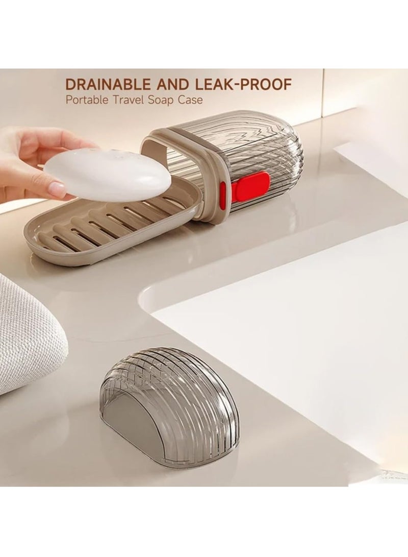 HW Travel Soap Case,Portable Soap Holder,Travel Soap Container with Lid,Portable Bar Soap Case,Travel Soap Dishes for Bar Soap,Soap Saver Holder for Shower Bath Bathroom Traveling,Camping,Gym - Image 3
