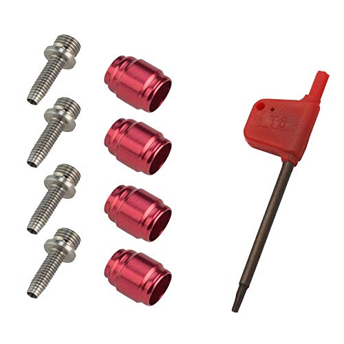 CYCEARTH 4 sets Bicycle Olive Connecting Insert Oil Fitting Kit for Avid Sram Bike Hydraulic Disc StealthamaJig Brake Hose STEALTH-A-MAJIG Quick Install - Image 1
