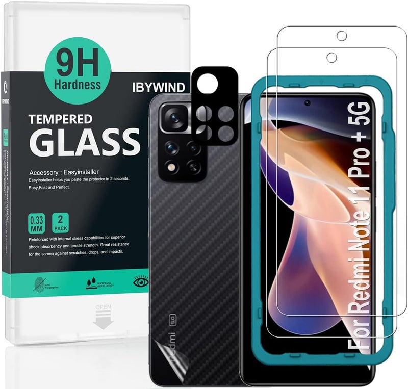 Ibywind Screen Protector compatible with Redmi Note 11 Pro+ 5G/Redmi Note 11 Pro Plus 5G 6,67",Metal Camera Lens Protector,Easy to install - Image 1