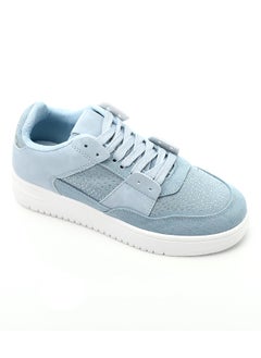 Strassy Denim Lace Up Sneakers