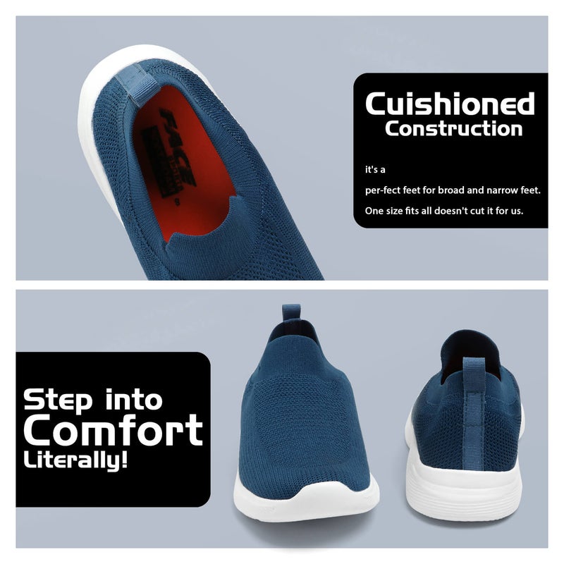 Face حذاء رياضي أزرق مائل إلى الأخضر للرجال - Image 5