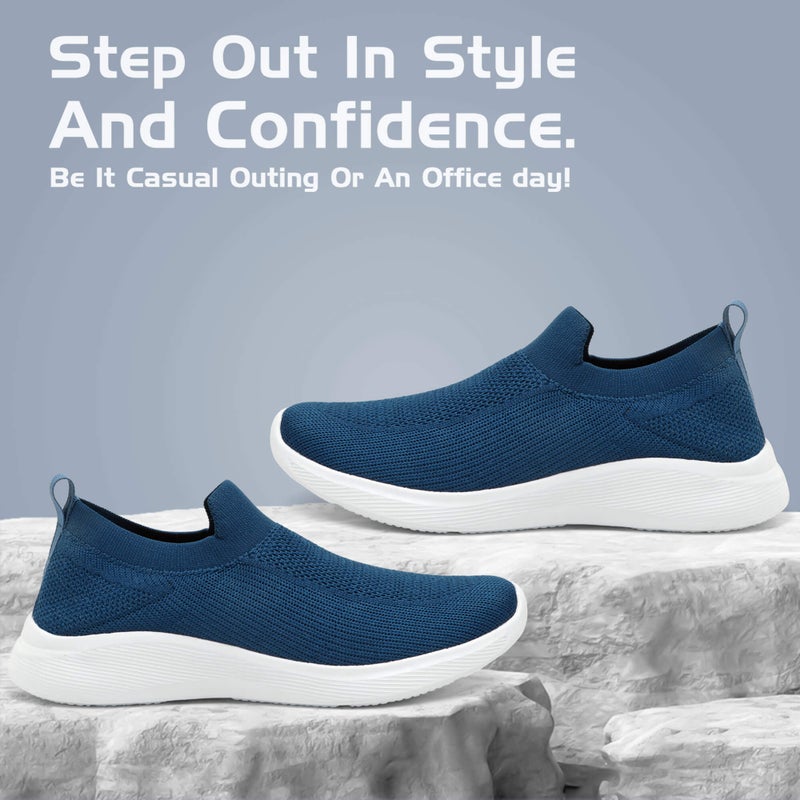 Face حذاء رياضي أزرق مائل إلى الأخضر للرجال - Image 4