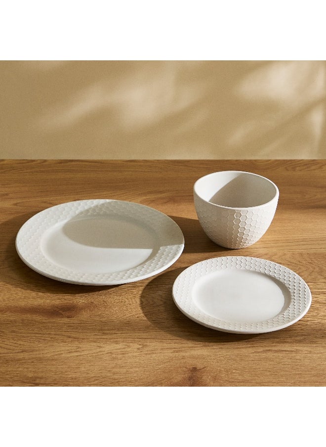 Home Box - Eleganza Timber 12-Piece Dinner Set - Serves 4 - Image 1