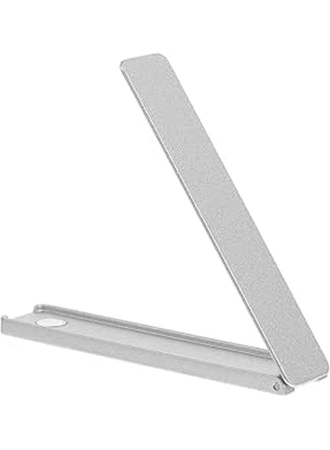 Silver Thin Lightweight Folding Invisible Cell Phone Stand Desktop Mobile Phone Holder - Image 1