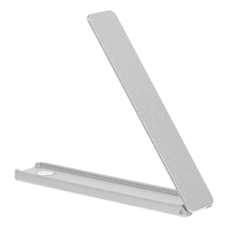 Silver Thin Lightweight Folding Invisible Cell Phone Stand Desktop Mobile Phone Holder - Image 2