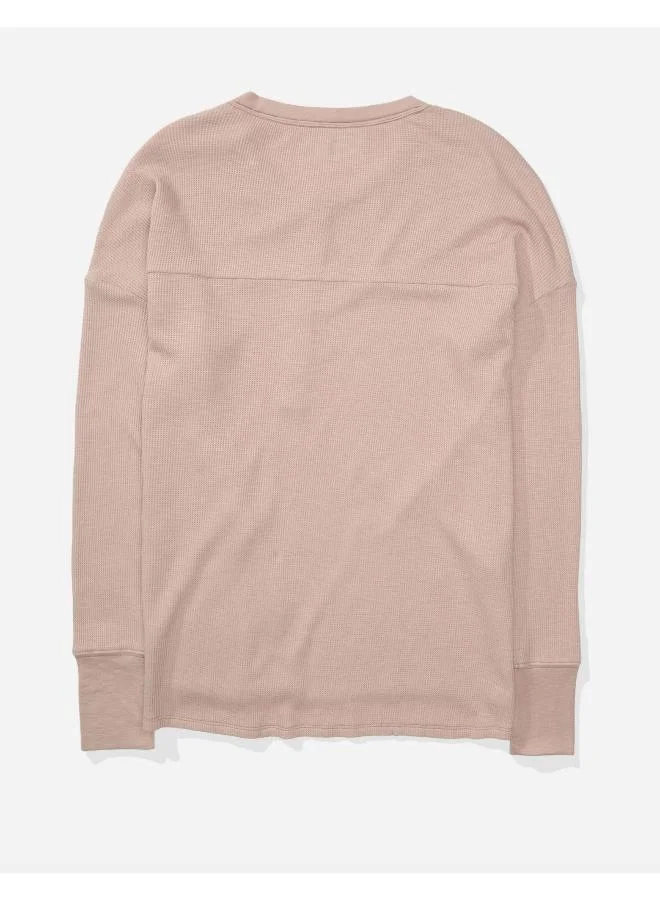 Aerie Button Detail T-Shirt