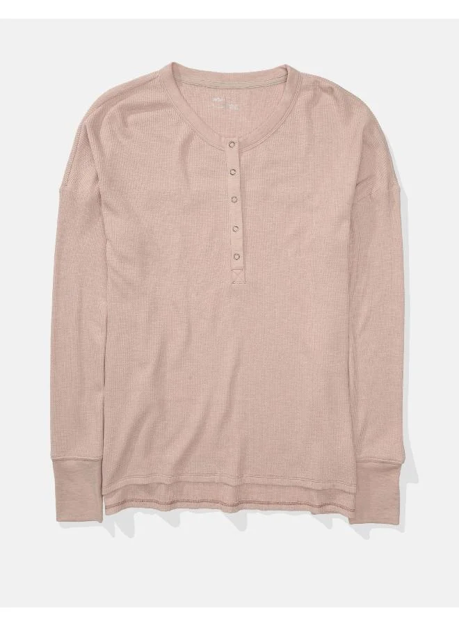 Aerie Button Detail T-Shirt