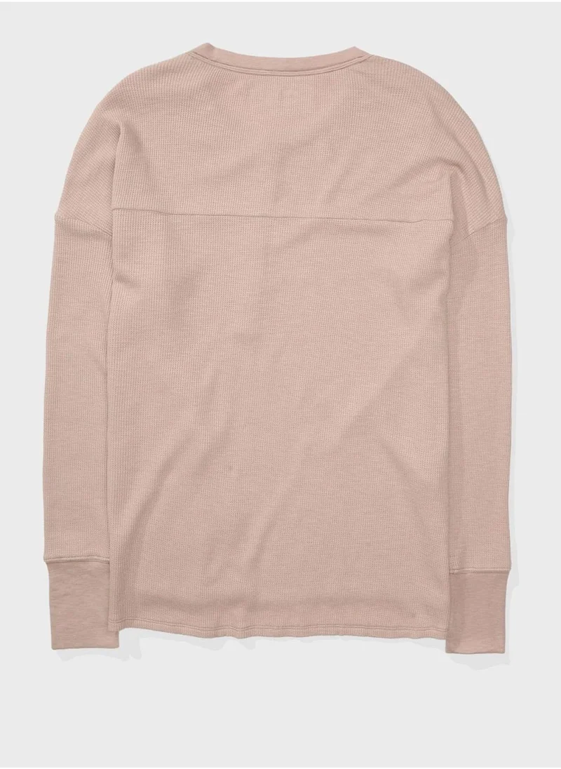 Aerie Button Detail T-Shirt