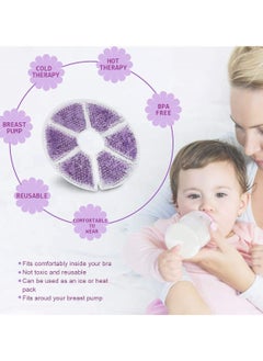 Gonice Breast Therapy Pads, ELECDON Breastfeeding Essentials and Postpartum Recovery, Nursing Pain Relief for Mastitis, Reusable, Freezable, Microwavable  - Image 2