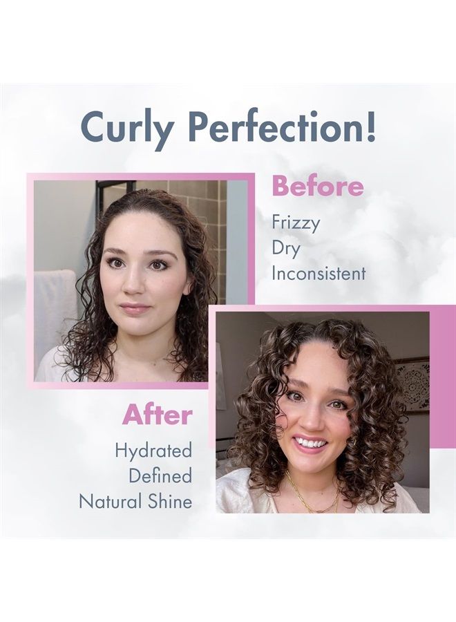 MopTop Curly Hair Custard Gel for Fine, Thick, Wavy, Curly & Kinky-Coily Natural hair, Anti Frizz Curl Moisturizer, Definer & Lightweight Curl Activator w/Aloe, great for Dry Hair, 8oz. - Image 2