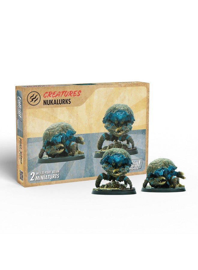 Modiphius Entertainment: Fallout: Wasteland Warfare Creatures - Nukalurks - 2 Figures, 32mm RPG Unpainted Resin Miniatures, Scenic Bases, Nuka World - Image 4