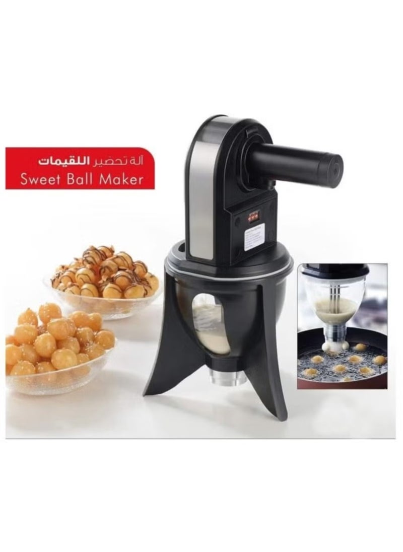 ELTRAZONE SJ0820 Sweet Dumpling Luqaimat Maker – Automatic Electric Dough Ball Dispenser for Fast & Even Frying of Luqaimat, Donuts, Meatballs, and Snacks – Non-Stick Coating, Digital Screen Counter, and Simple On/Off Switch – Perfect for Home and Commercial Kitchens  - Image 3