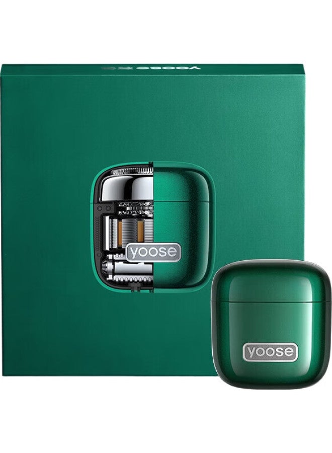 Yoose Portable Electric Shaver And Nose Hair Trimmer 2-In Birthday Gift For Boyfriend, Husband, Beard Trimmer D1-T British Green - Image 2