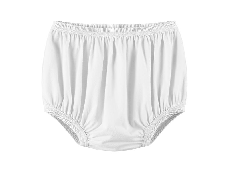 EEOST Adult Diaper Cover for Incontinence Noiseless Leak-Protection Underwear Plastic Pants Over Diapers Waterproof Rubber Pants (White, Large) - Image 1