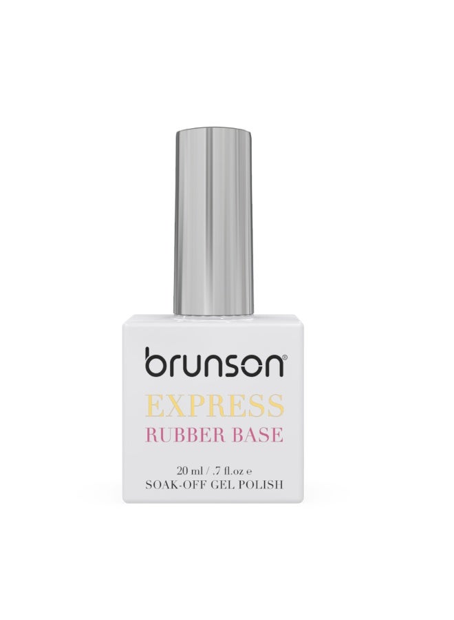 brunson طلاء أظافر جل قاعدة مطاطية مانكير فرنسي 20 مل