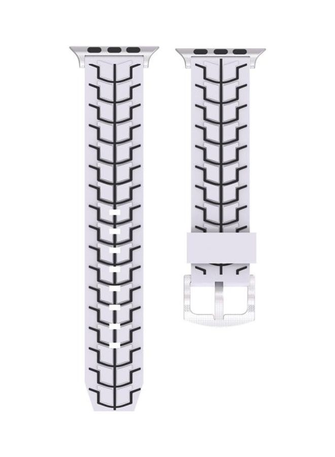 NIBEMINENT Replacement Watchband for Apple Watch Series 3/2/1 42mm White - Image 2