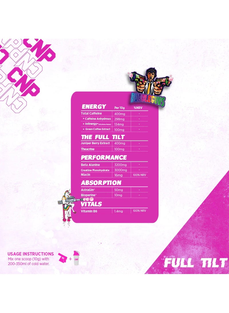 سي إن بي CNP Full Tilt نكهة Bubbleguns قبل التمرين - 30 وجبة - Image 3