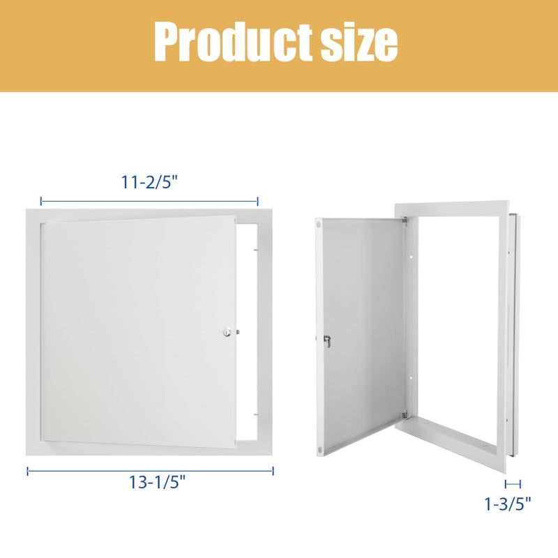 Joogto Thicken 1mm 14 x 24 Access Panel for Drywall,Attic Door, Ceiling Access Panel for Drywall,14x24 Metal Access Panels are Thickened to 1mm to Solve The Problem of Fragile Panels(Screwdriver Latch) - Image 3
