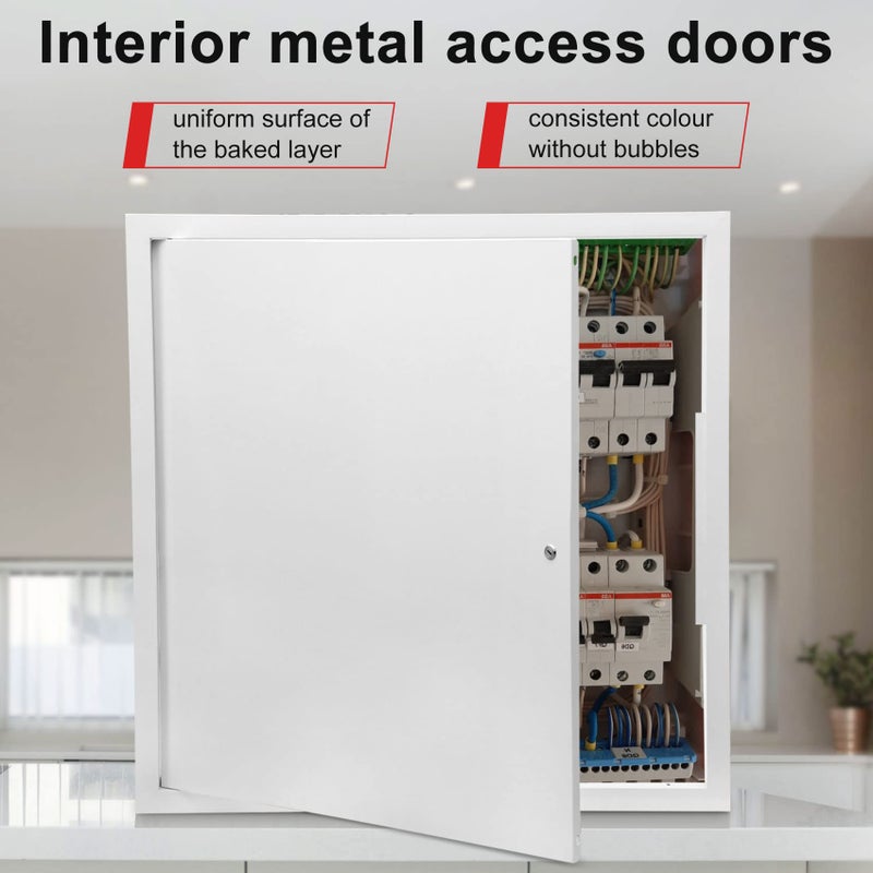 Joogto Thicken 1mm 14 x 24 Access Panel for Drywall,Attic Door, Ceiling Access Panel for Drywall,14x24 Metal Access Panels are Thickened to 1mm to Solve The Problem of Fragile Panels(Screwdriver Latch) - Image 4