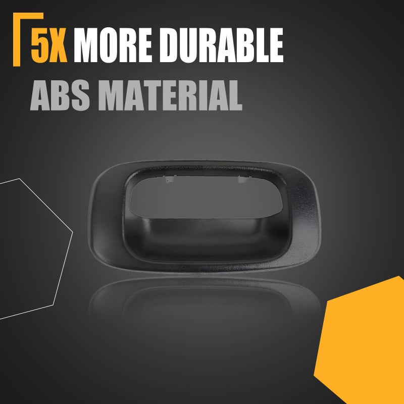 GSPSCN Tailgate Bezel Trim Black Fit for 19992007 Chevy Silverado GMC Sierra 1500 2500 3500 Black Exterior Rear Replaces 1522853976106GM1916102 - Image 4
