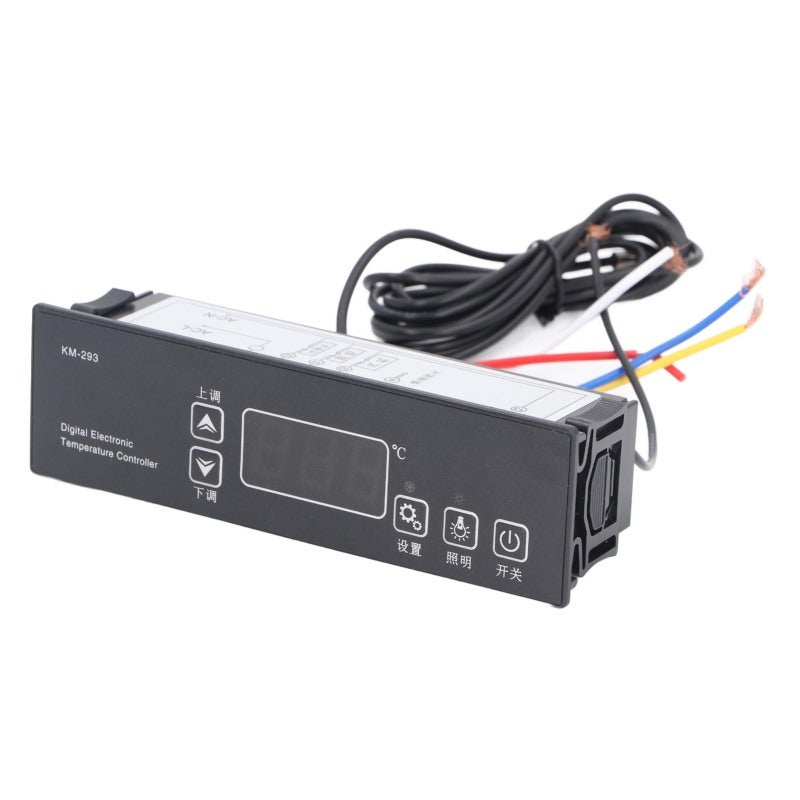 220V Temperature Controller: 10A Output, IP65 Front Panel Protection - High Accuracy NTC Sensor, Easy Digital Operation for Home Industrial Incubator Greenhouse Refrigerator - Image 4