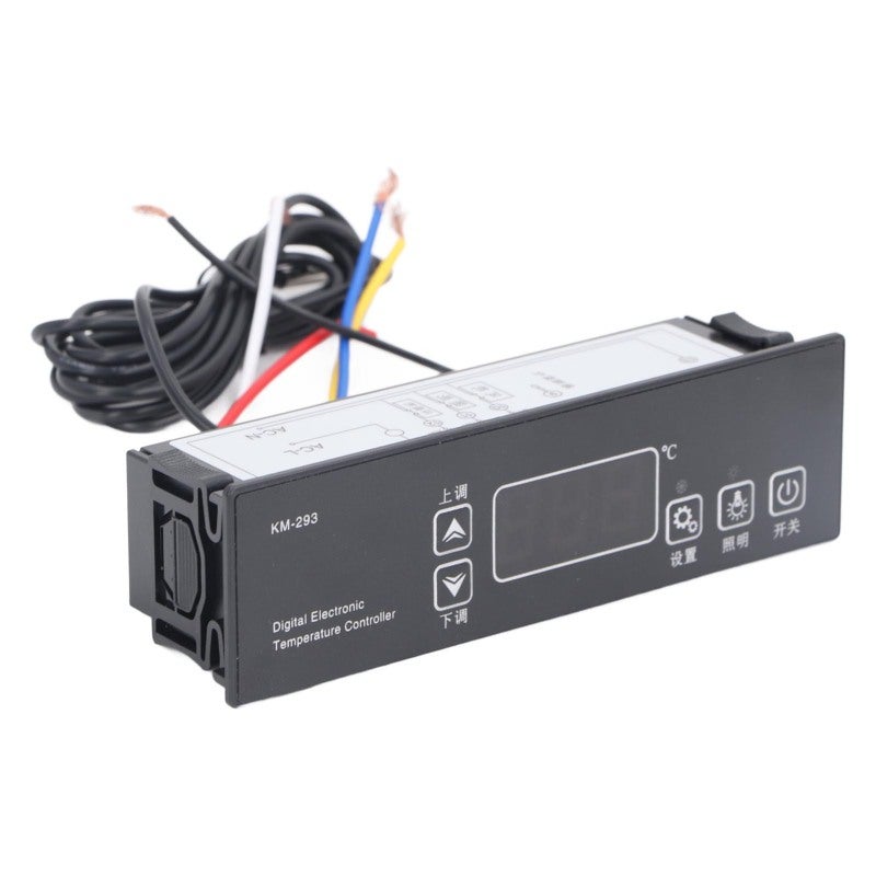 220V Temperature Controller: 10A Output, IP65 Front Panel Protection - High Accuracy NTC Sensor, Easy Digital Operation for Home Industrial Incubator Greenhouse Refrigerator - Image 5