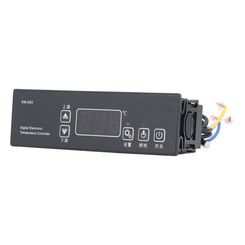220V Temperature Controller: 10A Output, IP65 Front Panel Protection - High Accuracy NTC Sensor, Easy Digital Operation for Home Industrial Incubator Greenhouse Refrigerator - Image 2