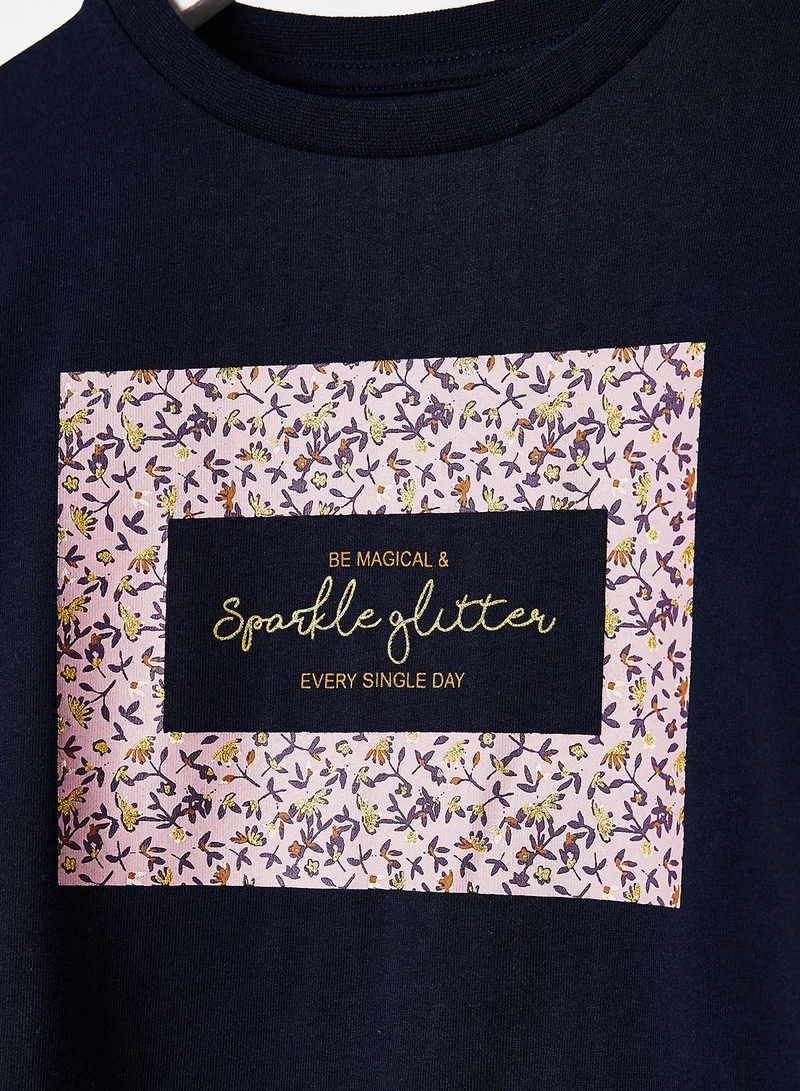 NAME IT Kids Box Print T-Shirt