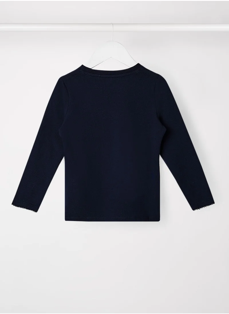 نيم ات Kids Box Print T-Shirt