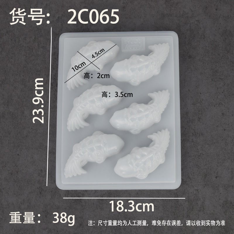 Pp Mold Jelly Pudding Mold Diy Rice Cake Chocolate Mold Pastry Dessert Ice-Cream Moon Cake Six Molds - Image 1