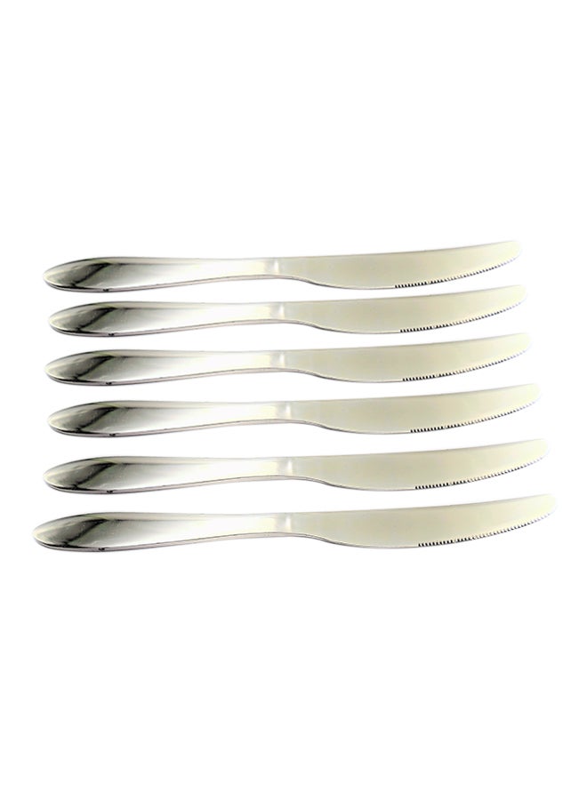 Loquat 24-Piece Stainless Steel Cutlery Set Silver 32x26x5cm - Image 2