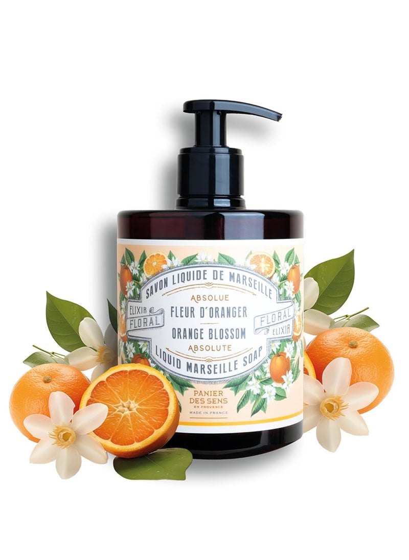 Panier des Sens - Liquid Hand Soap - Orange Blossom Hand Wash - French Marseille Moisturizing Hand Soap with Coconut Oil - Refillable Kitchen & Bathroom Hand Soap - 96% Natural Ingredients -16.9 Fl.oz - pzsku/Z4DD854994A06FEB5DE48Z/45/_/1740627310/6630c725-634a-450b-b9bf-125ef76ed631