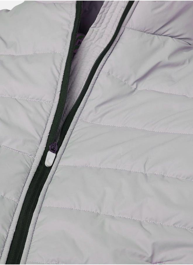 Solid Longline Hooded Puffer Jacket by Styli