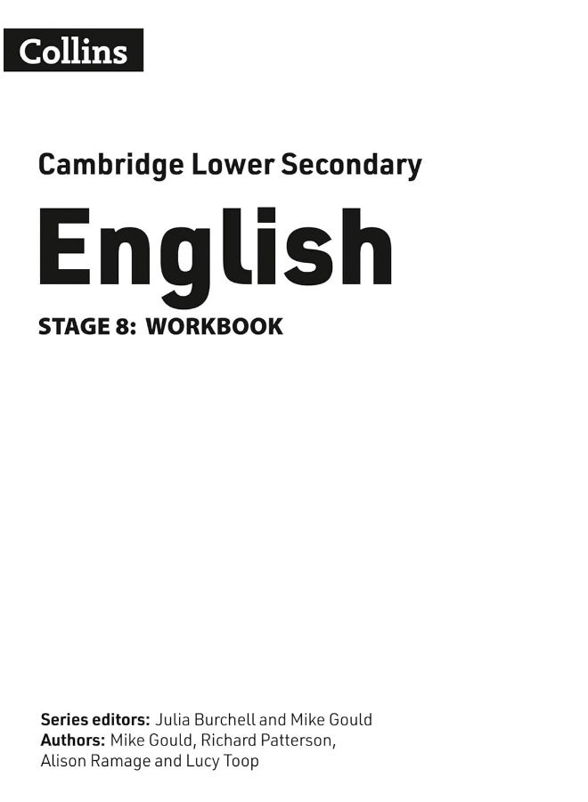 Lower Secondary English Workbook: Stage 8 - Image 2