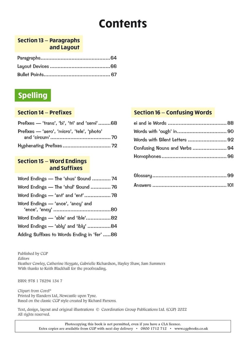 New KS2 English Year 6 Grammar, Punctuation & Spelling Targeted Question Book (with Answers) - Image 4